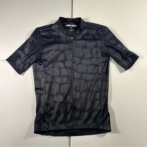 Castelli Men's Short Sleeve Full Zip Black Cycling Jersey Size Medium Used